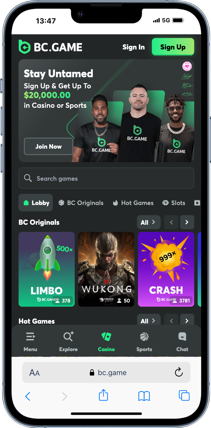 BC.Game - new BTC casino