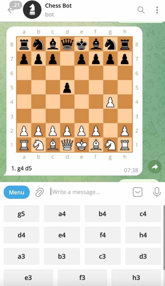 Chess Bot review Telegram