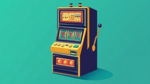 vintage-looking slot machine