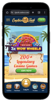 Captain Jack Casino Homepage