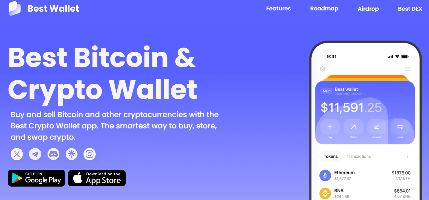 Best Wallet homepage