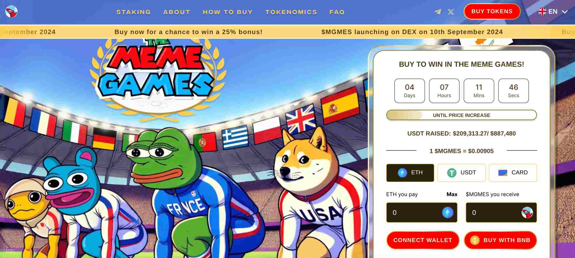 The Meme Games presale