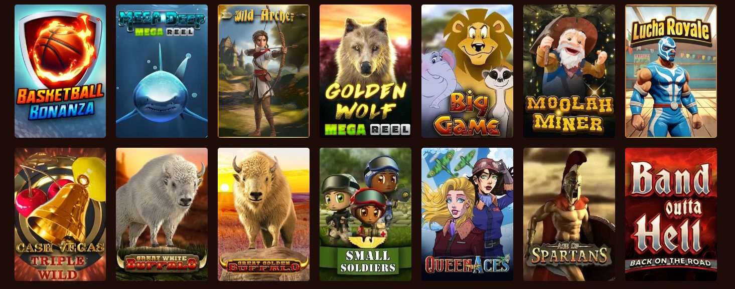 Online slots available at Lucky Creek Casino