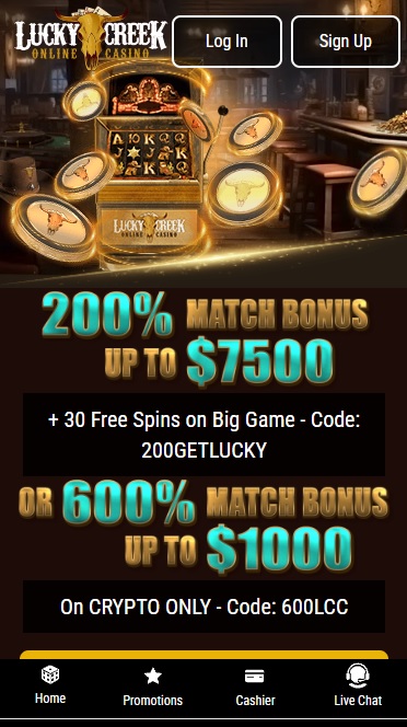 Lucky Creek homepage