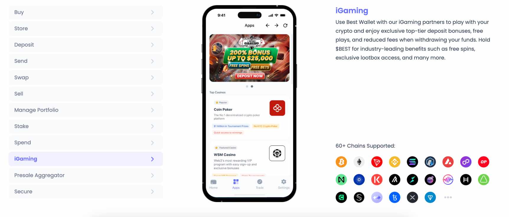 Best Wallet features
