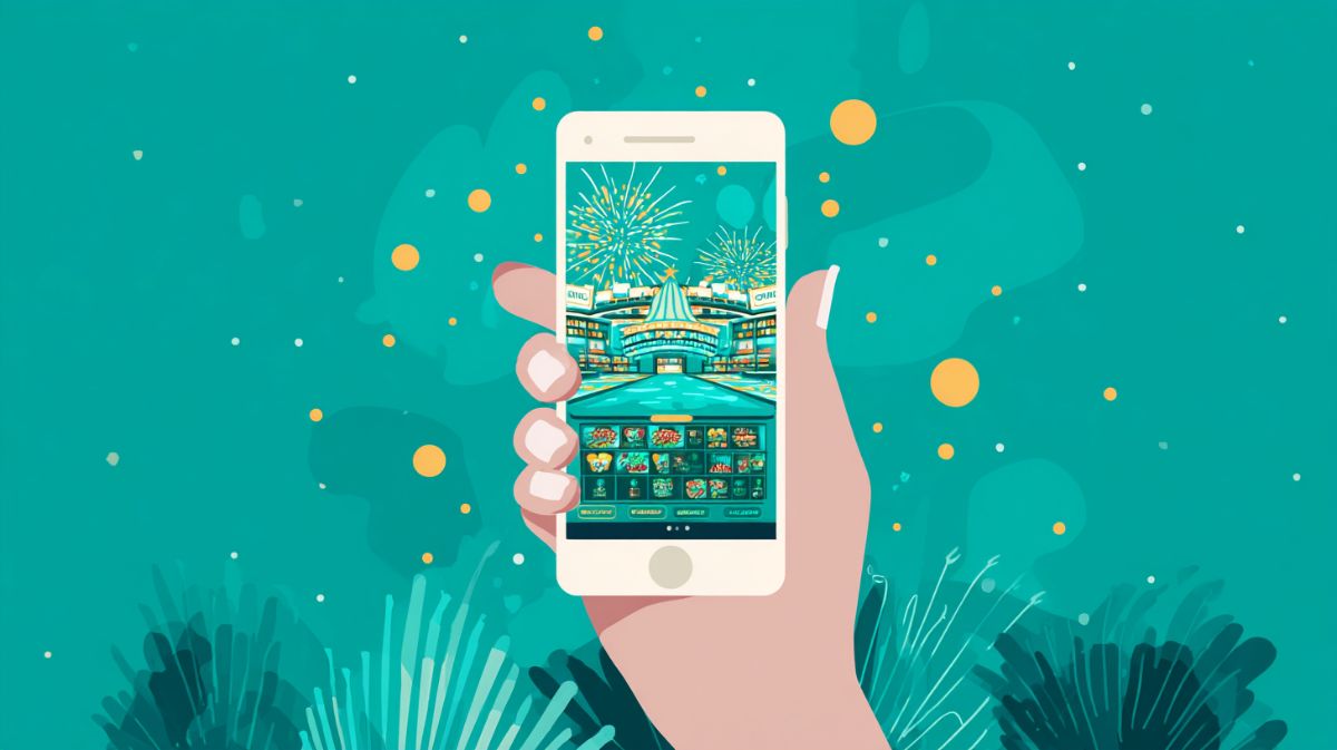 A phone in use on a website