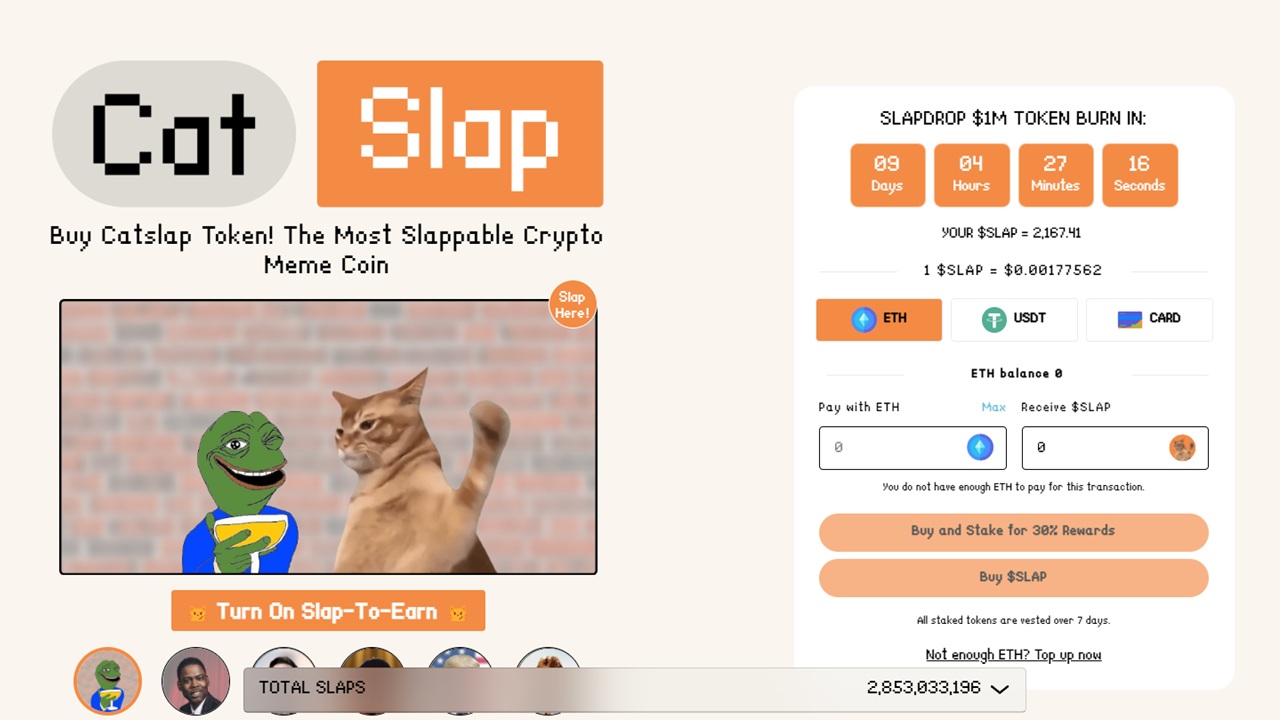 CatSlap Homepage