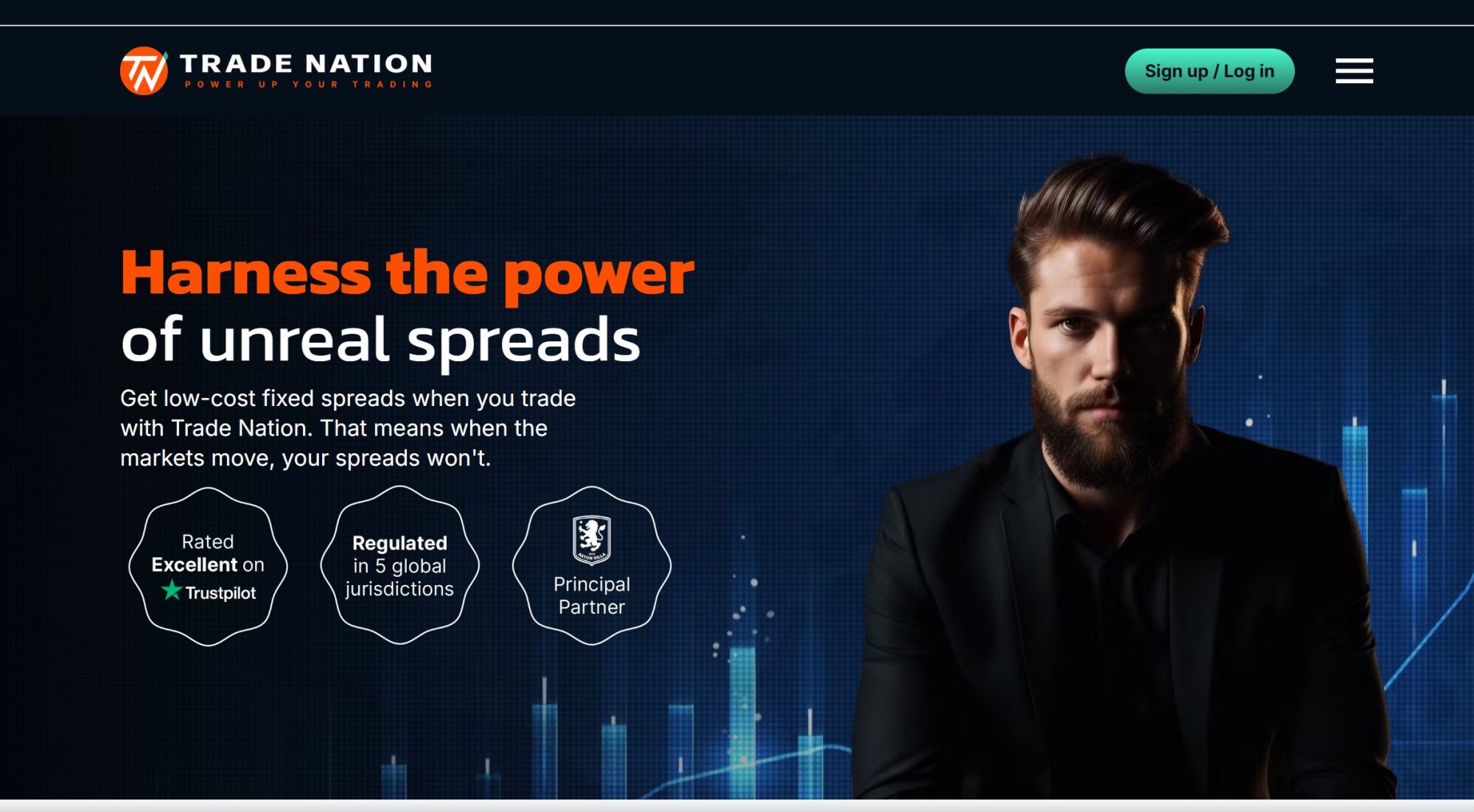 Trade Nation homepage