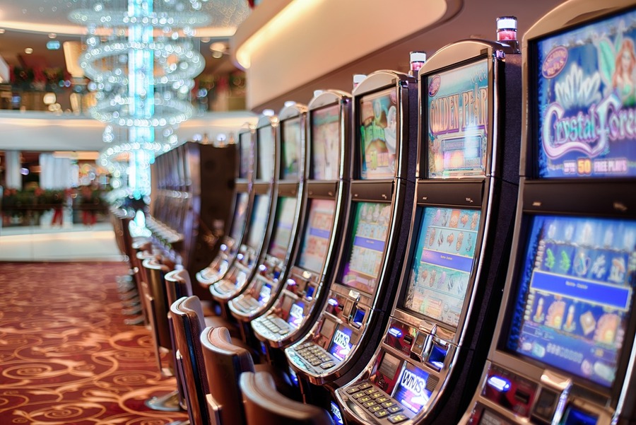 Brick-and-mortar casinos tend to have a slot machine-dedicated section.