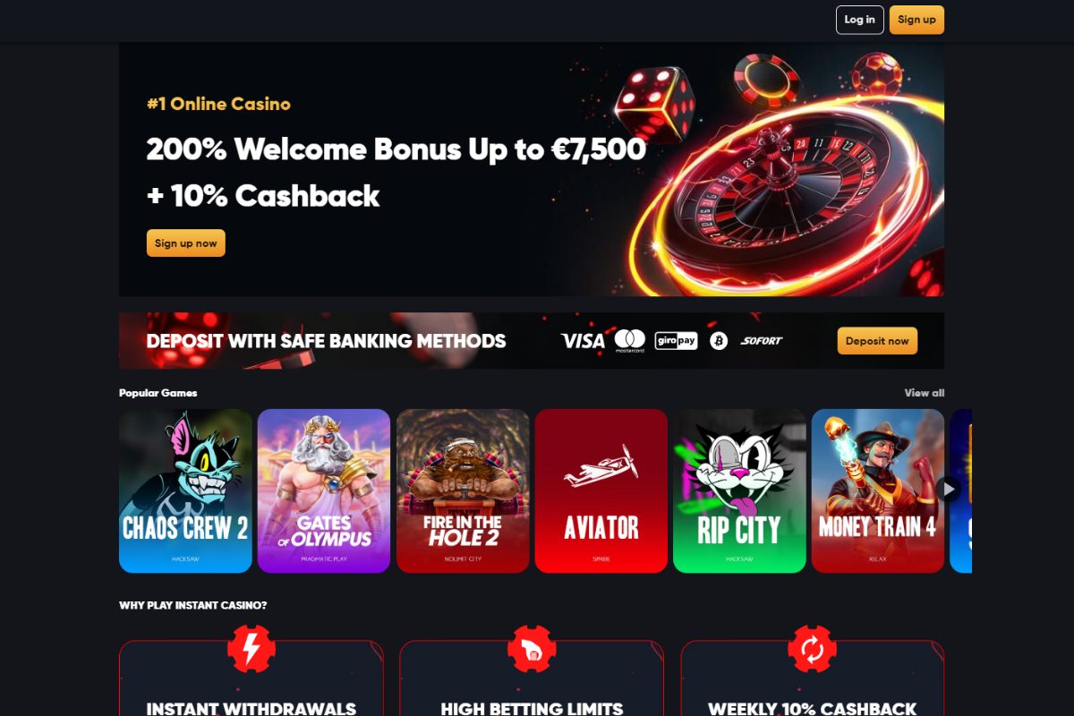 online kaszinó instant casino