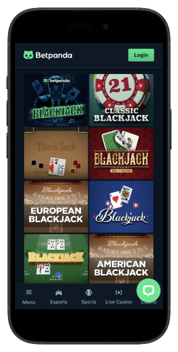 blackjack variants available at betpanda