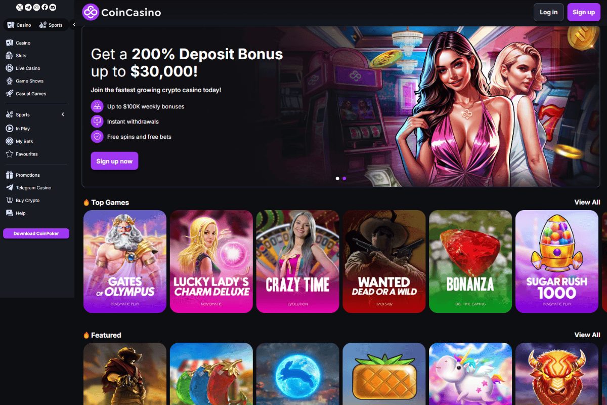 coincasino online kasíno