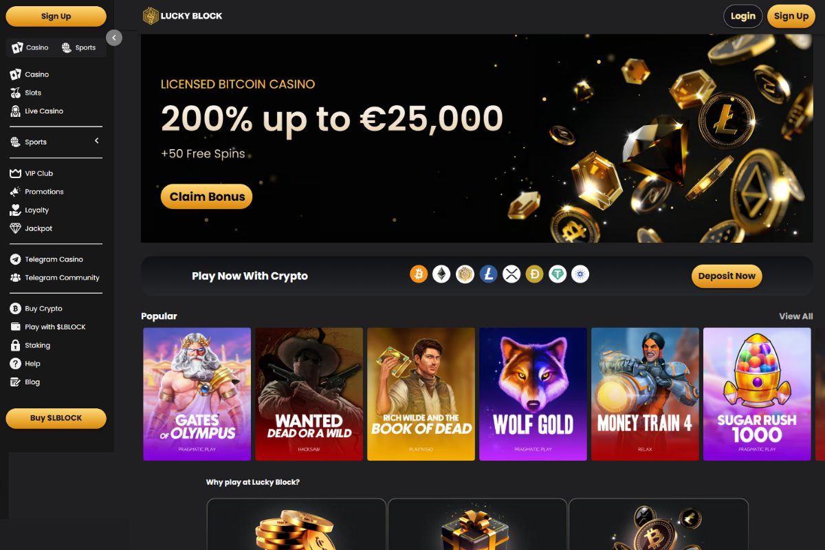 online kaszinó lucky block