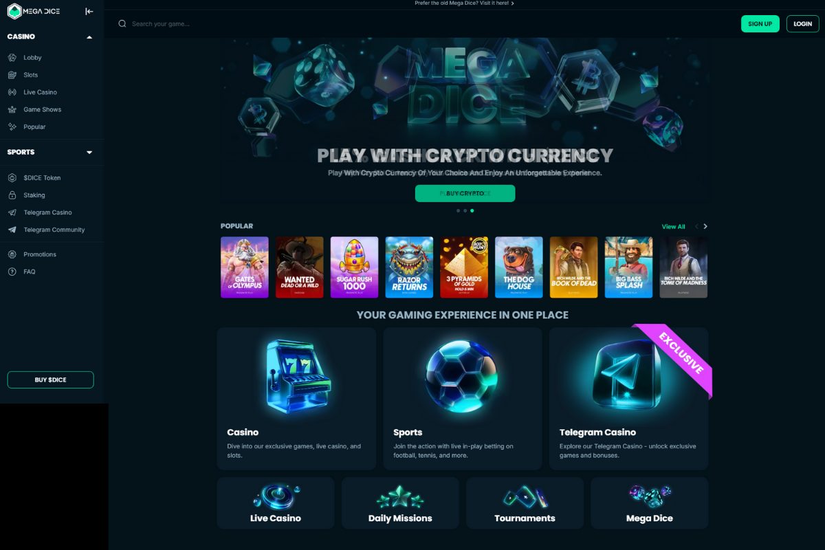 Najboljši online casino Slovenija mega dice