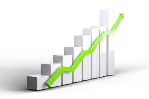 rising index fund chart