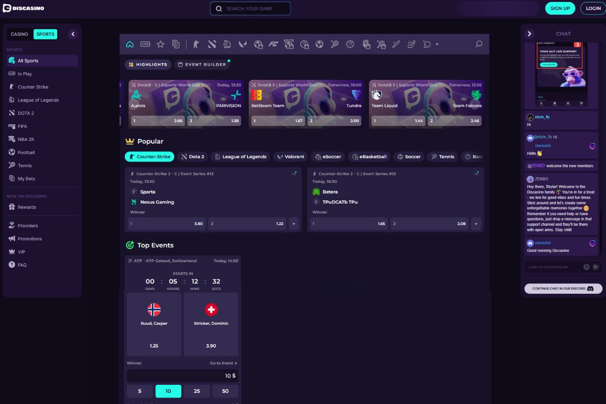 discasino betting Sázkové kanceláře