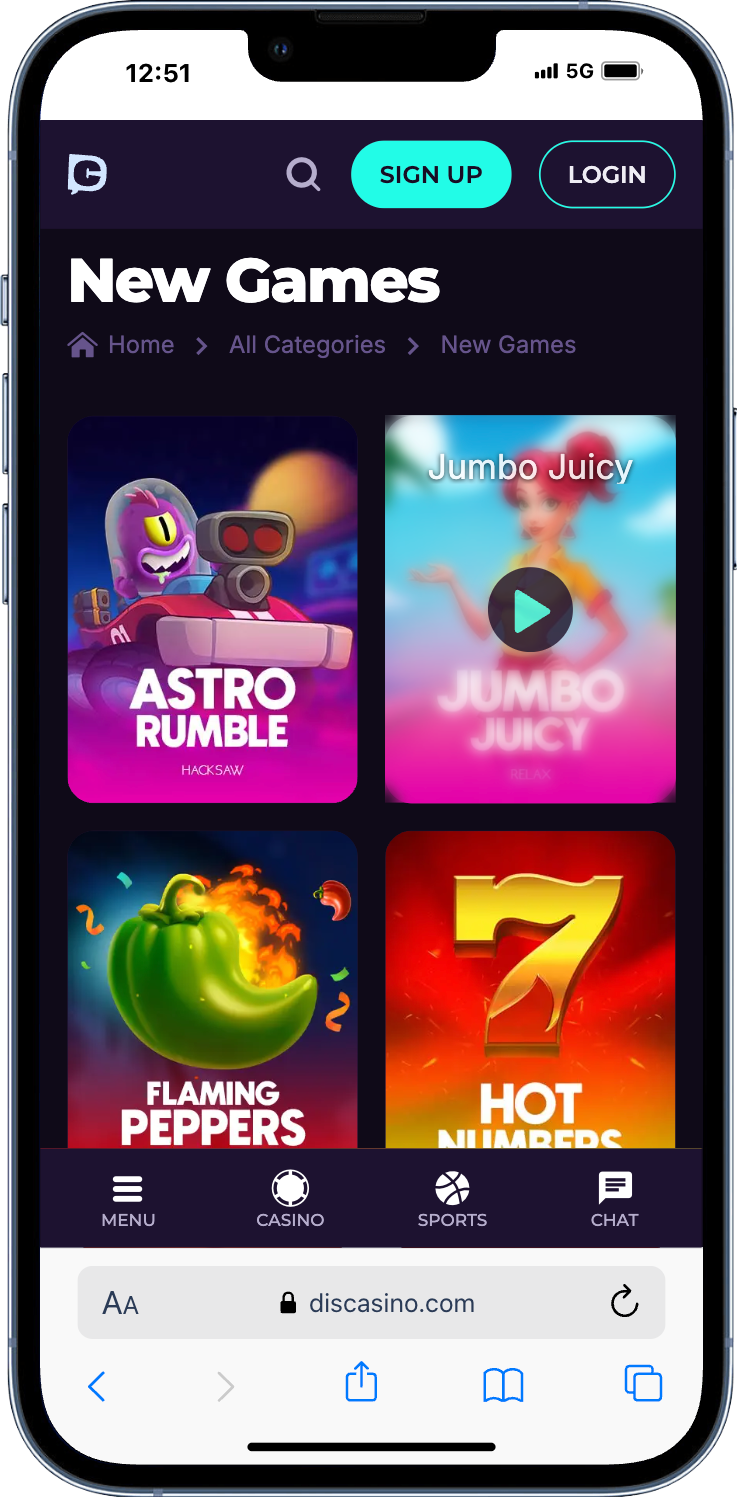 Discasino.- new online casino in Canada