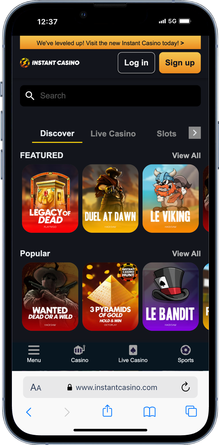 Instant Casino - new Canadian online casino