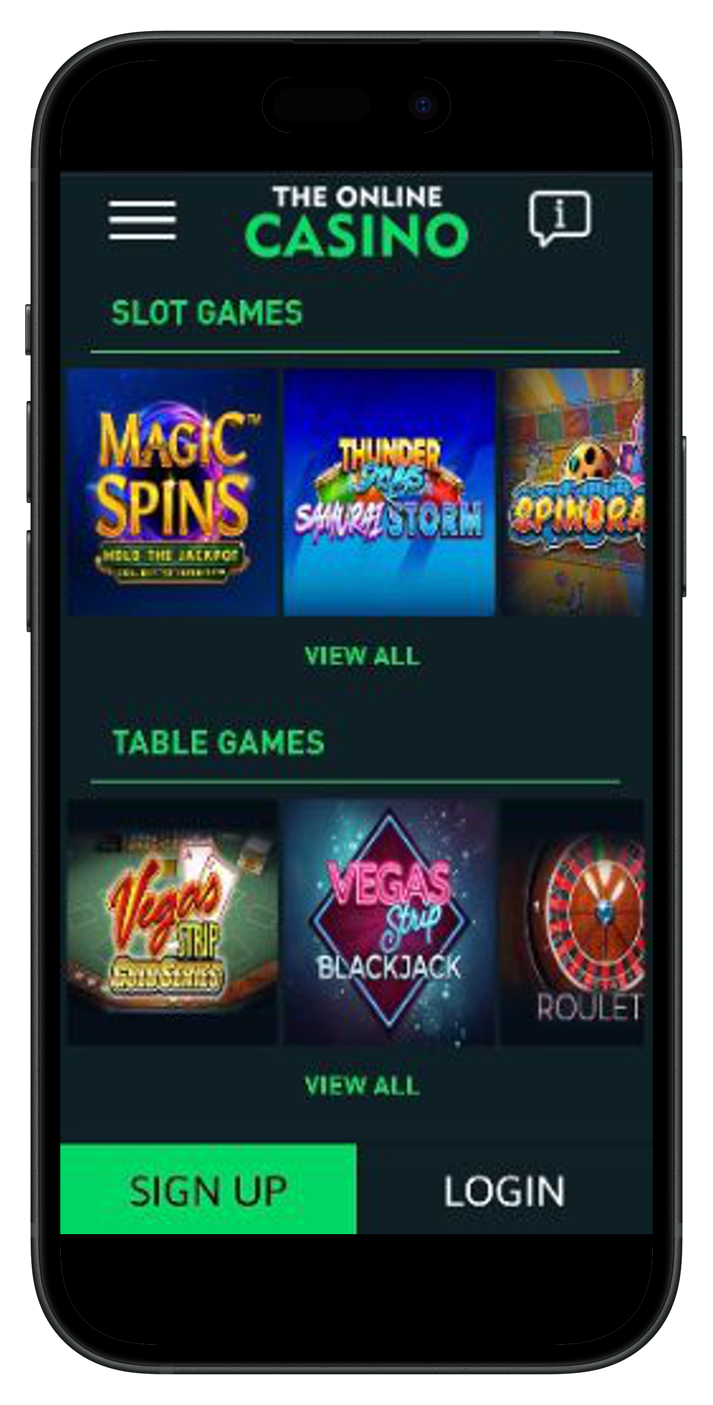 The Online Casino Games Selection