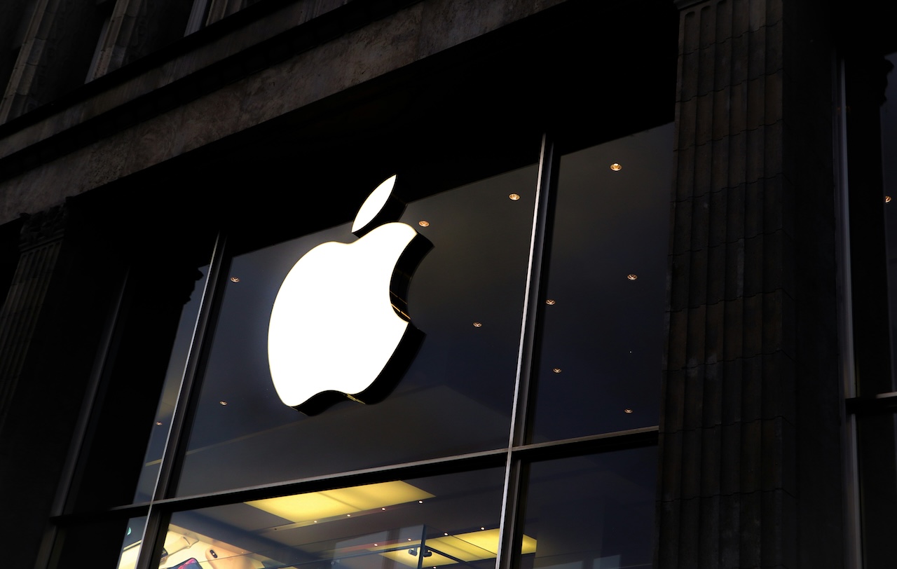 A photograph of an Apple store.