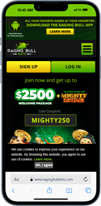 Raging Bull homepage