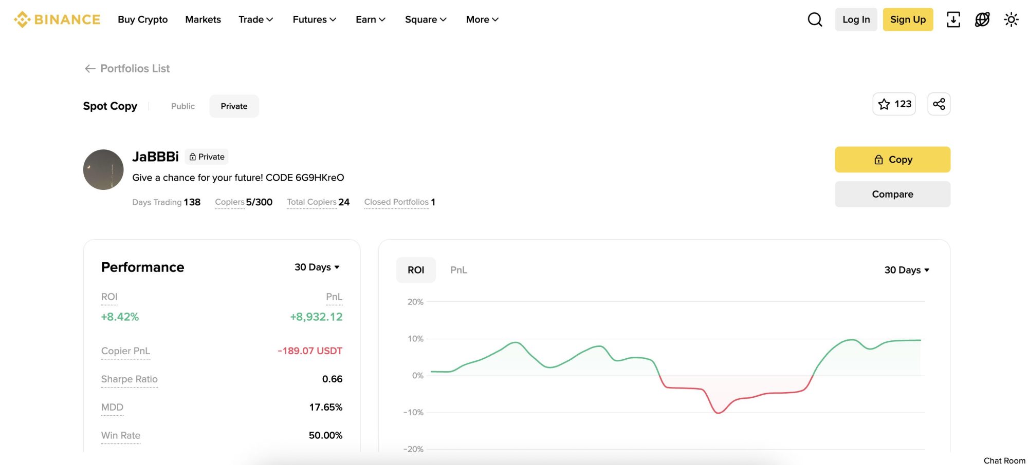 Binance copy trading