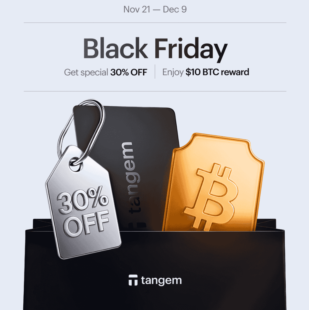 Tangem Black Friday crypto deals
