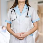 A photo of a female doctor.
