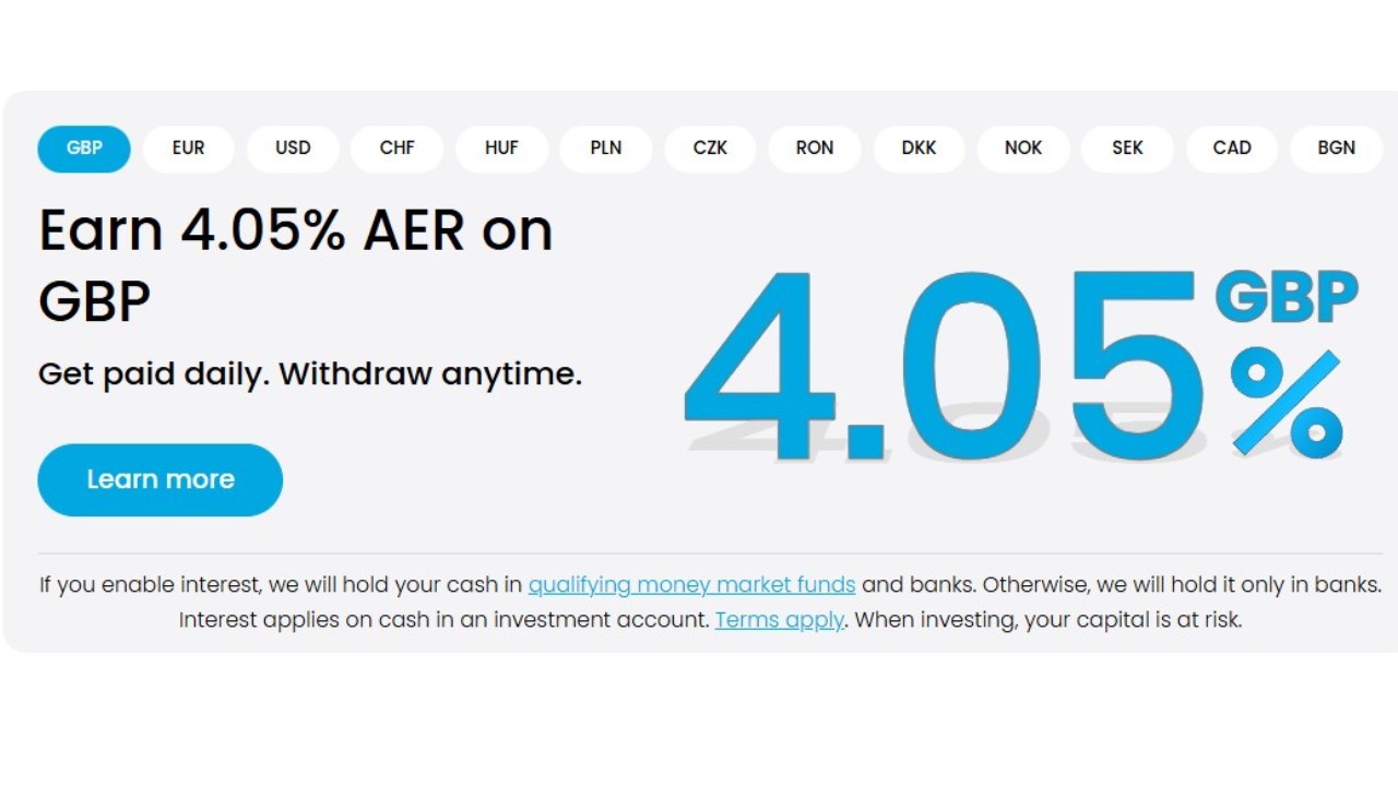 Trading 212 interest graphic
